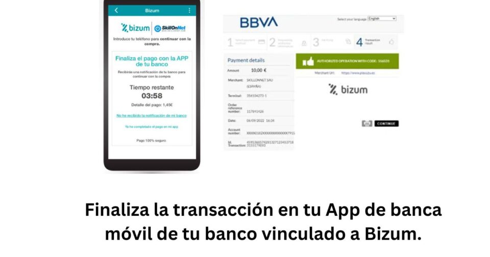 paso 5 - Finaliza el pago en tu App de banca móvil de tu banco vinculado a Bizum