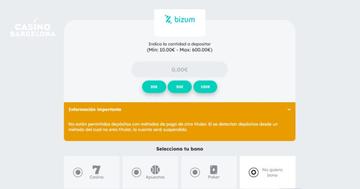casino barcelona con Bizum