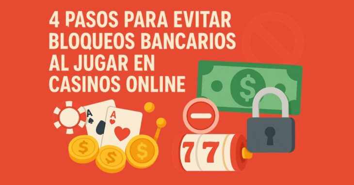 como evitar bloqueos bancarios al jugar casinos online