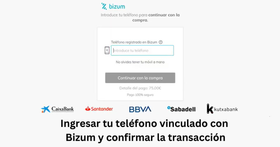 paso 4 - confirma la transaccion en Bizum